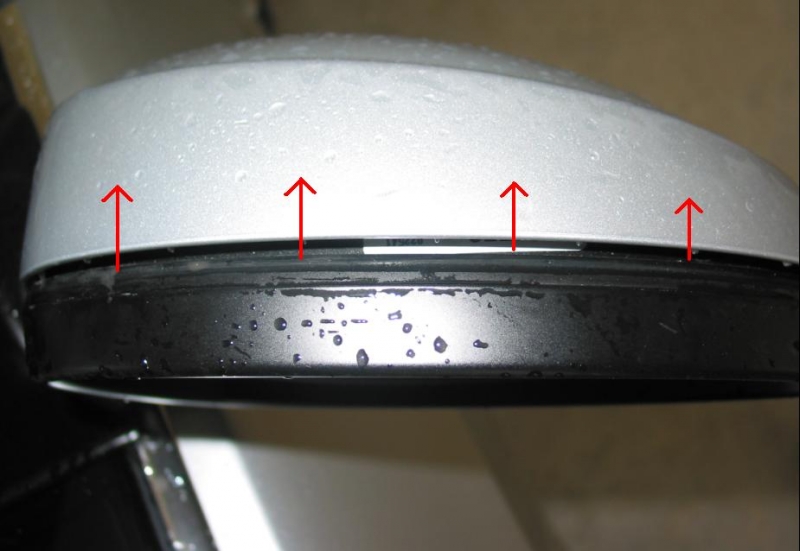 Снятия корпуса наружного зеркала BMW 3er (E90) рис. 1