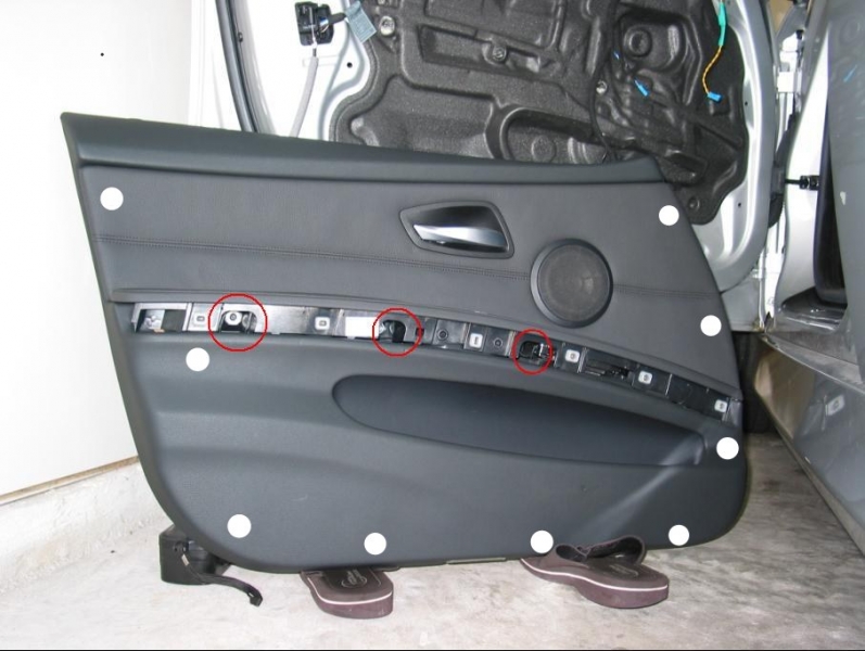 Замена замка передней двери BMW 3er (E90) рис. 3